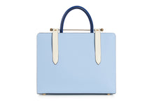 Load image into Gallery viewer, The Strathberry Midi Tote - Sky Blue/Vanilla/Cobalt