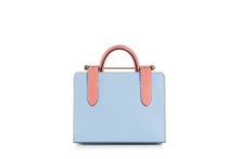 Load image into Gallery viewer, The Strathberry Nano Tote - Sky Blue/Salmon