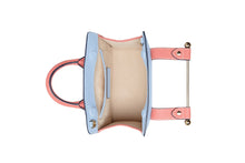 Load image into Gallery viewer, The Strathberry Nano Tote - Sky Blue/Salmon