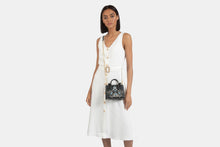 Load image into Gallery viewer, The Strathberry Nano Tote - Pearl Print Black