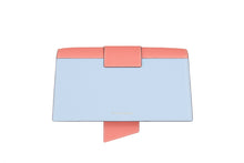 Load image into Gallery viewer, Mini Crescent - Sky Blue/Salmon