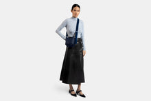 Load image into Gallery viewer, Lana Nano Bucket Bag - Navy/Electric Blue Shearling/Alice Blue