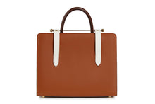 Load image into Gallery viewer, The Strathberry Midi Tote - Chestnut/Vanilla/Chocolate