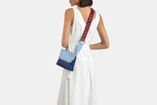 Load image into Gallery viewer, Stylist Belt Bag - Navy/Sky Blue