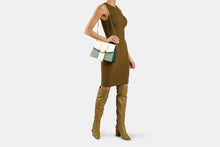 Load image into Gallery viewer, Crescent Shoulder - Sage/Bottle Green/Vanilla