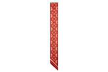 Load image into Gallery viewer, Silk Skinny Scarf - Maze Print Pink