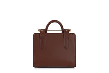 Load image into Gallery viewer, The Strathberry Nano Tote - Patchwork Stripes Chocolate
