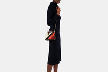 Load image into Gallery viewer, The Strathberry Nano Tote - Patchwork Stripes Chocolate
