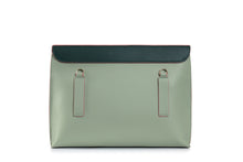 Load image into Gallery viewer, Stylist Belt Bag - Bottle Green/Sage with Salmon Edge
