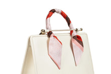 Load image into Gallery viewer, Silk Skinny Scarf - Patchwork Stripe Pink
