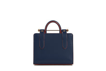 Load image into Gallery viewer, The Strathberry Nano Tote - Navy with Maple Edge
