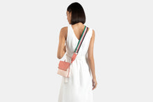 Load image into Gallery viewer, Stylist Belt Bag - Soft Pink/Salmon with Ruby Edge
