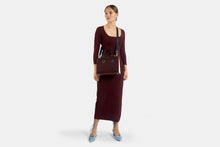Load image into Gallery viewer, The Strathberry Midi Tote - Bfaner Burgundy/Navy/Vanilla
