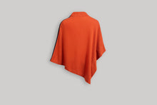 Load image into Gallery viewer, Cashmere Poncho - Striped Maple
