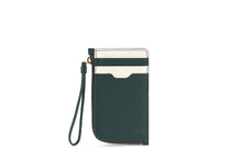Load image into Gallery viewer, Princes Street Purse - Bottle Green/Vanilla

