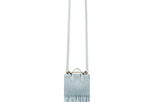 Load image into Gallery viewer, Miniature Fringe Tote - Xu Zhi Illusion Blue
