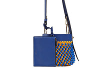 Load image into Gallery viewer, Lana Nano Bucket Bag - Beaded Cobalt/Blossom Yellow
