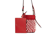 Load image into Gallery viewer, Lana Nano Bucket - Beaded Ruby/Soft Pink
