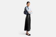 Load image into Gallery viewer, Lana Nano Bucket Bag - Navy/Electric Blue Shearling/Alice Blue
