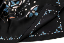 Load image into Gallery viewer, Silk Square Scarf - Pearl Print Black
