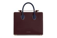 Load image into Gallery viewer, The Strathberry Midi Tote - Bfaner Burgundy/Navy/Vanilla
