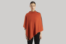 Load image into Gallery viewer, Cashmere Poncho - Striped Maple
