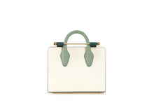 Load image into Gallery viewer, The Strathberry Nano Tote - Vanilla/Bottle Green/Sage
