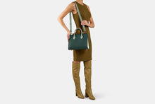 Load image into Gallery viewer, The Strathberry Midi Tote - Sage/Bottle Green/Vanilla
