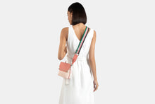 Load image into Gallery viewer, Stylist Belt Bag - Soft Pink/Salmon with Ruby Edge
