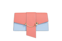 Load image into Gallery viewer, Mini Crescent - Sky Blue/Salmon
